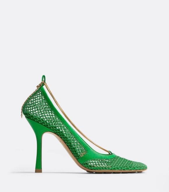 Bottega Veneta Shoes - 6865 - Bottega Veneta Mesh Square-Toe Pumps - Size 41 - NIB
